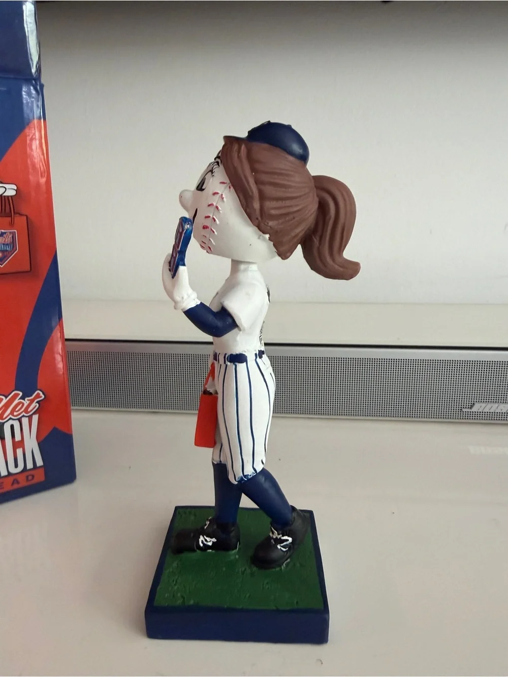 Mrs. Met Bobblehead Collectible - Blue & Orange